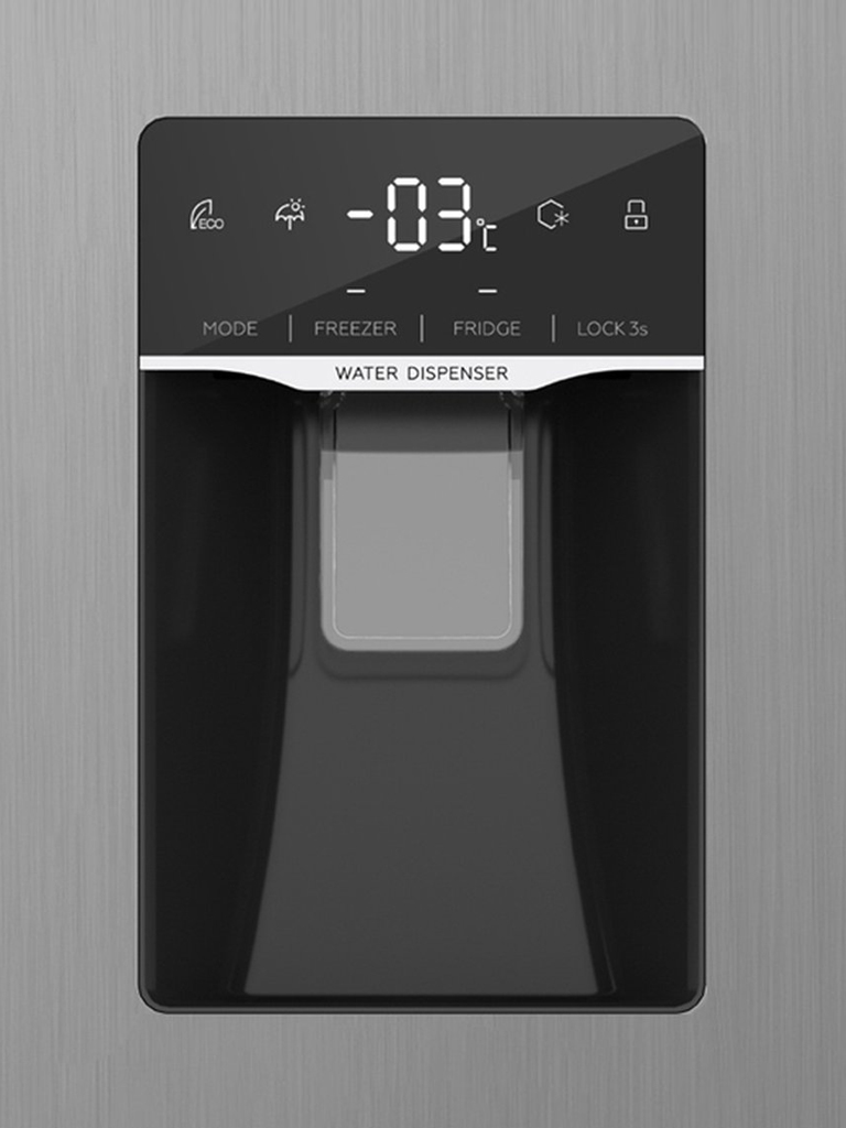 Exquisit SBS146-WS-040ES Amerikaanse Koelkast, 439 Liter Met Waterdispenser 9 Exquisit SBS146-WS-040ES Amerikaanse Koelkast, 439 Liter Met Waterdispenser - Afbeelding 7