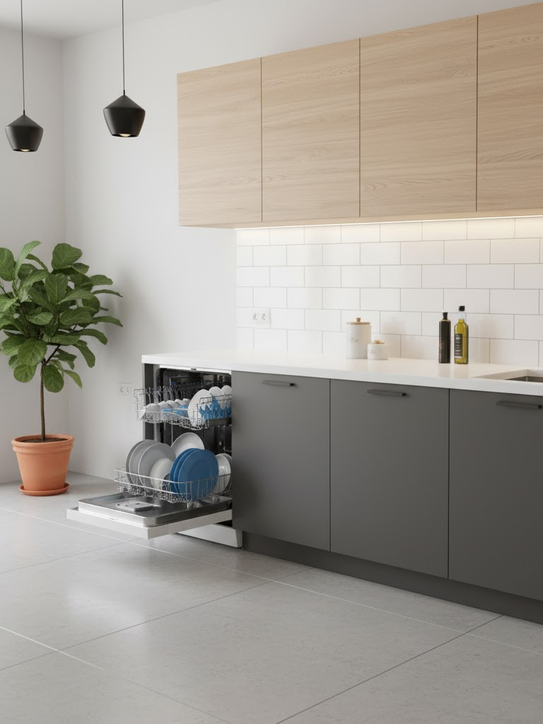 Indesit D2F HK26 vrijstaande vaatwasser 4 Indesit D2F HK26 vrijstaande vaatwasser - Afbeelding 3