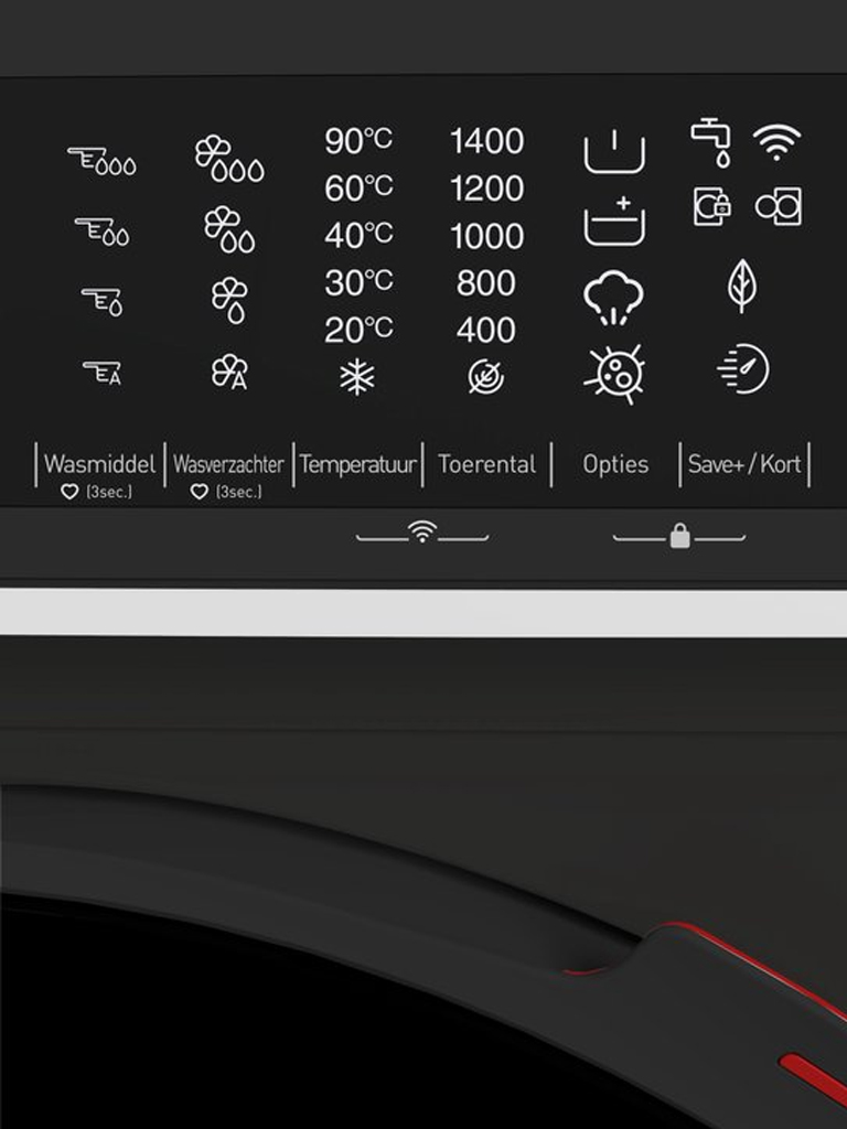 Sharp ESNFL014CBNA Blackline Wasmachine 10 kg, 1400 toeren 6 Sharp ESNFL014CBNA Blackline Wasmachine 10 kg, 1400 toeren - Afbeelding 5
