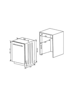 sharp 4974019184555 qwni1ei45exeu inbouw vaatwasser 8