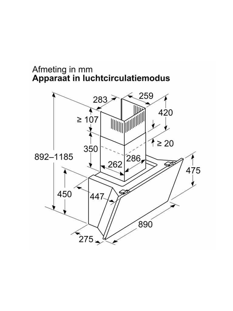 Siemens LC91KLT60 Afzuigkap Wandschouw model iQ700 8 Siemens LC91KLT60 Afzuigkap Wandschouw model iQ700 - Afbeelding 7
