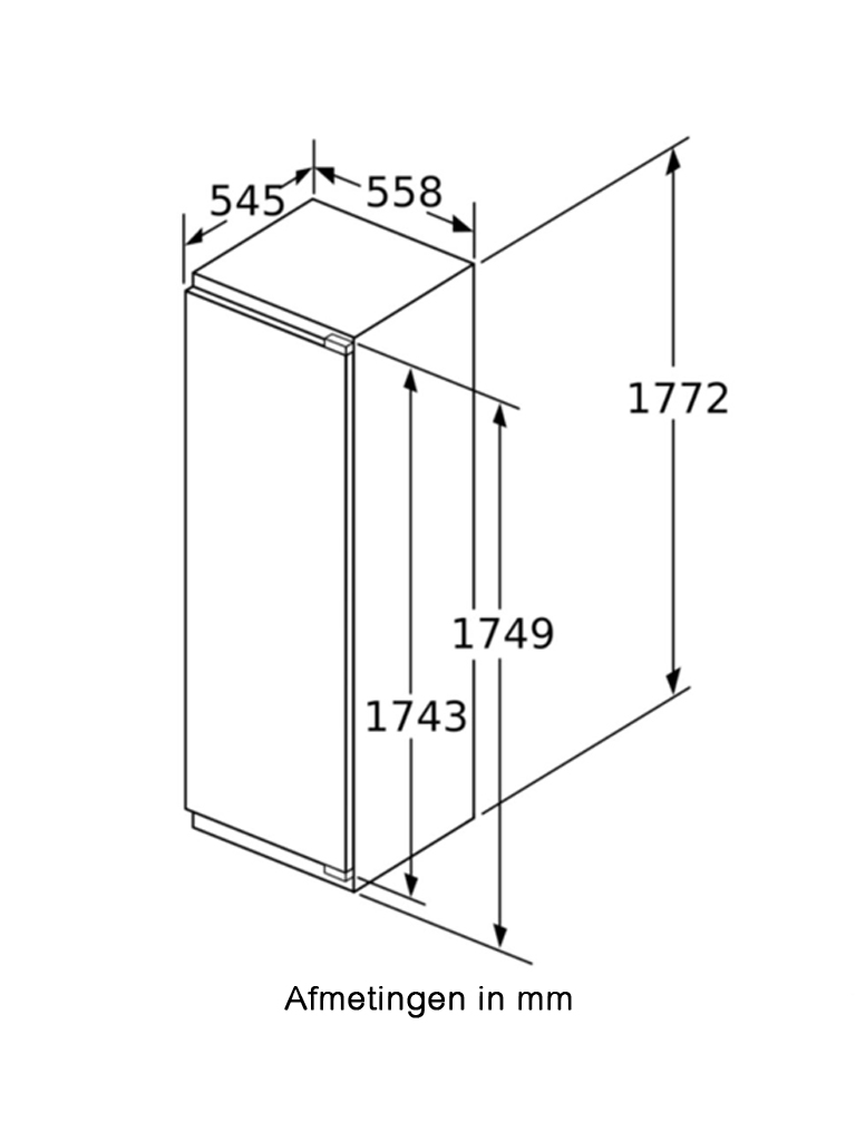 Siemens KI81RAFE0 Inbouw nis 178 Koelkast 6 Siemens KI81RAFE0 Inbouw nis 178 Koelkast - Afbeelding 4
