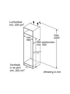 Siemens KI81RAFE0 Inbouw nis 178 Koelkast 12 siemens 4242003933121 ki81rnseo inbouw koelkast 4