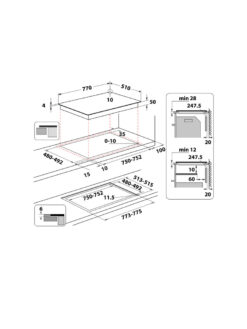 whirlpool 8003437606175 wbb4877eeiinductie kookplaat 8