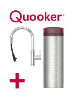 Quooker Flex Round Chroom Met PRO3 Boiler 3 in 1 Kokend Water Keukenkraan