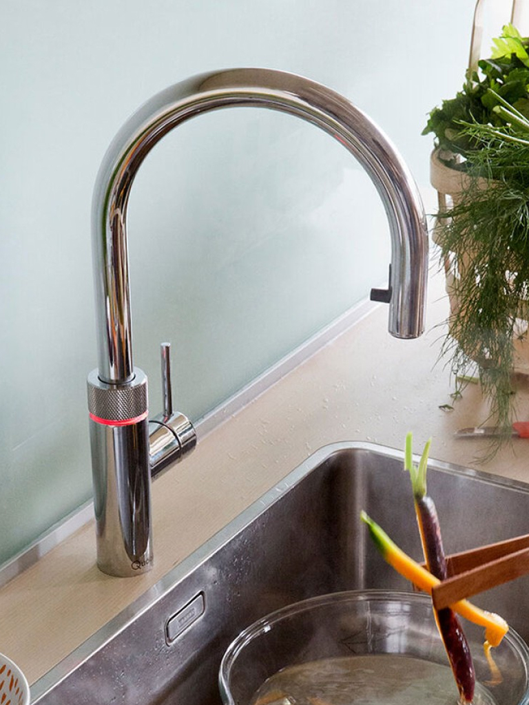 Quooker Flex Round Chroom Met PRO3 Boiler 3 in 1 Kokend Water Keukenkraan 6 Quooker Flex Round Chroom Met PRO3 Boiler 3 in 1 Kokend Water Keukenkraan - Afbeelding 5