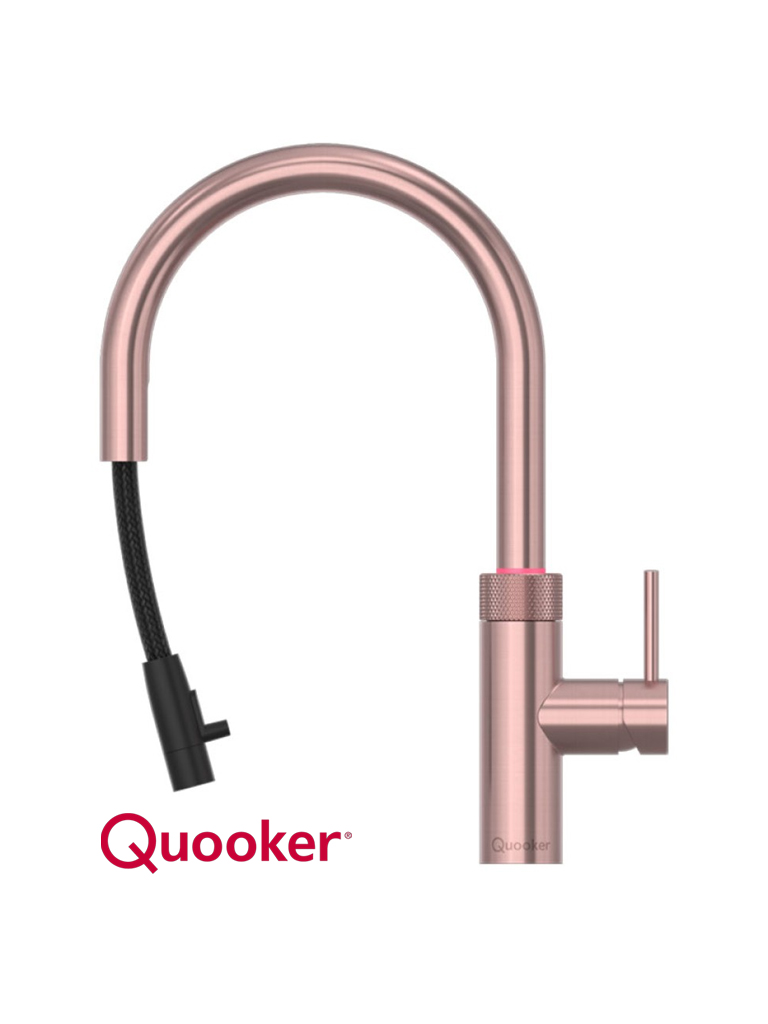 Quooker Flex Round Rosé Koper Met PRO3 Boiler 3 in 1 Kokend Water Keukenkraan 3 Quooker Flex Round Rosé Koper Met PRO3 Boiler 3 in 1 Kokend Water Keukenkraan - Afbeelding 2