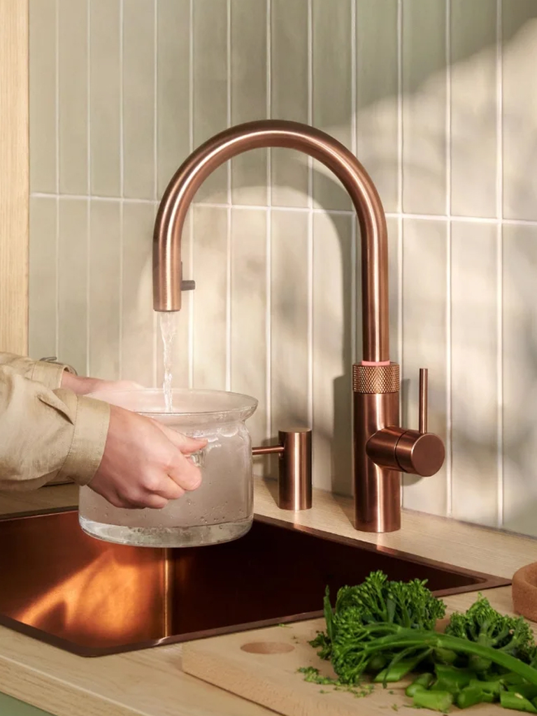 Quooker Flex Round Rosé Koper Met PRO3 Boiler 3 in 1 Kokend Water Keukenkraan 5 Quooker Flex Round Rosé Koper Met PRO3 Boiler 3 in 1 Kokend Water Keukenkraan - Afbeelding 4