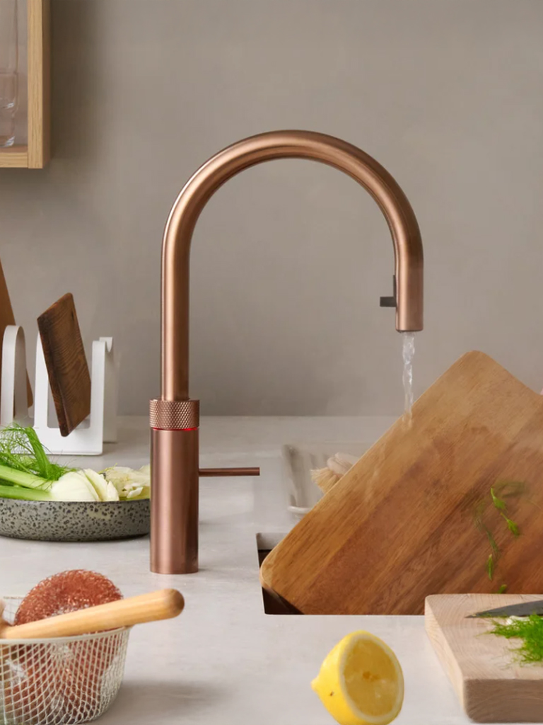 Quooker Flex Round Rosé Koper Met PRO3 Boiler 3 in 1 Kokend Water Keukenkraan 6 Quooker Flex Round Rosé Koper Met PRO3 Boiler 3 in 1 Kokend Water Keukenkraan - Afbeelding 5