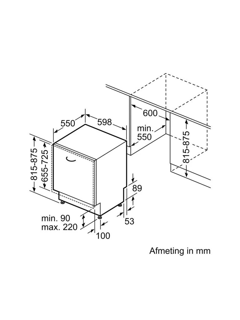 Bosch SMV46KX55E Inbouw vaatwassers volledig geïntegreerd 12 Bosch SMV46KX55E Inbouw vaatwassers volledig geïntegreerd - Afbeelding 11
