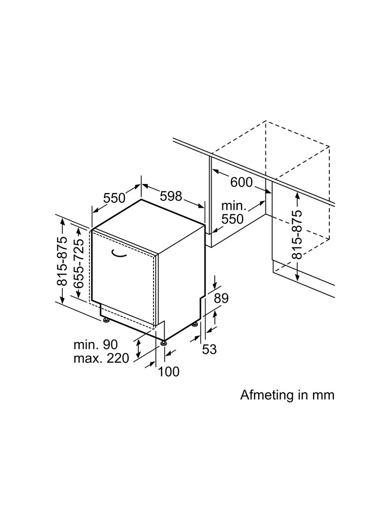 Siemens SN65EX12CE iQ500 vaatwassers volledig geïntegreerd 5 Siemens SN65EX12CE iQ500 vaatwassers volledig geïntegreerd - Afbeelding 3