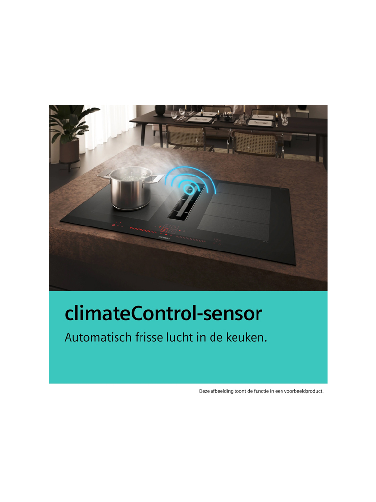 Siemens EX877NX68E iQ700 Inductiekookplaat 80 cm met geïntegreerde afzuiging 8 Siemens EX877NX68E iQ700 Inductiekookplaat 80 cm met geïntegreerde afzuiging - Afbeelding 7