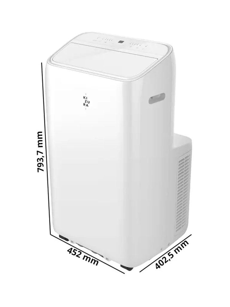 Kizura Mobiele Airco - 12000 BTU Airconditioning - 3-in-1 Airco, Ventilator, Ontvochtiger 3 Kizura Mobiele Airco - 12000 BTU Airconditioning - 3-in-1 Airco, Ventilator, Ontvochtiger - Afbeelding 3